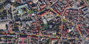 Restricții de circulație în Baia Mare, în zona Piața Revoluției, începând cu 22 martie