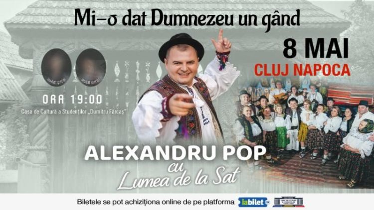 Maramureșul răsună la Cluj-Napoca: Alexandru Pop, spectacol emoționant la Casa Studenților