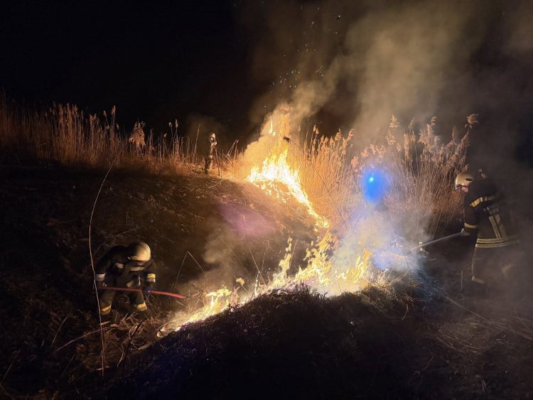 Mai multe focare de incendiu, lichidate de pompierii voluntari din Târgu Lăpuș și Lăpuș