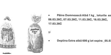 Loturi de pâine Vel Pitar, retrase de la comercializare întrucât pot prezenta fragmente de material plastic