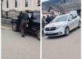 Accident rutier în Săliștea de Sus: mașină scăpată de sub control, oprită în gardul unei biserici