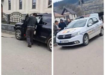 Accident rutier în Săliștea de Sus: mașină scăpată de sub control, oprită în gardul unei biserici