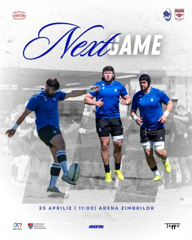Meciul cu CS Rapid, mutat la Baia Mare. Duel de rugby pe Arena Zimbrilor, sâmbătă de la ora 11:00