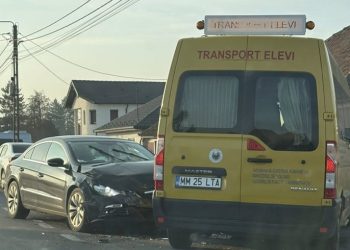 Polițiștii explică cum s-a produs accidentul de la Seini, implicat un microbuz școlar