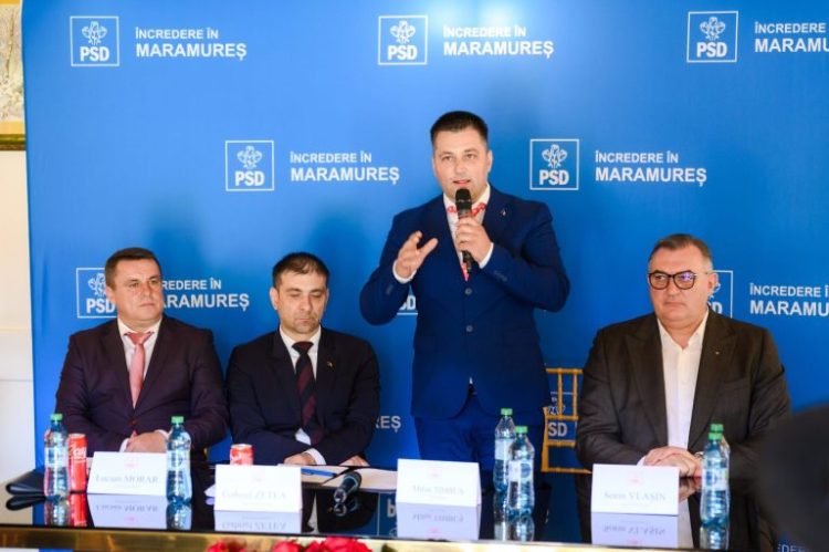 PSD Târgu Lăpuș și-a ales conducerea: Mihai Timbuș, reales președinte și susținut pentru funcția de viceprimar