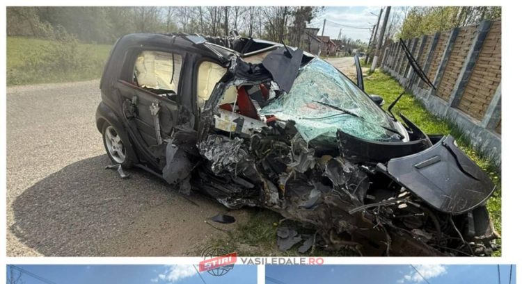 IMPACT DEVASTATOR între Tăuții Măgherăuș și Băița! Mașină făcută praf după ce șoferul a evitat în ultima clipă un biciclist – a scăpat ca prin minune!