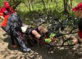 Ciclist rănit în Baia Sprie, recuperat de Salvamont și predat echipajelor SMURD