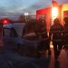 Autoutilitară distrusă de flăcări pe DN18, în Pasul Hera