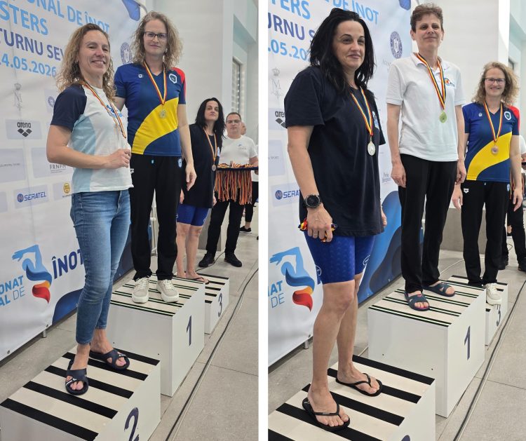 Succes pentru înotul băimărean la Campionatele Naționale de Înot Masters de la Drobeta-Turnu Severin