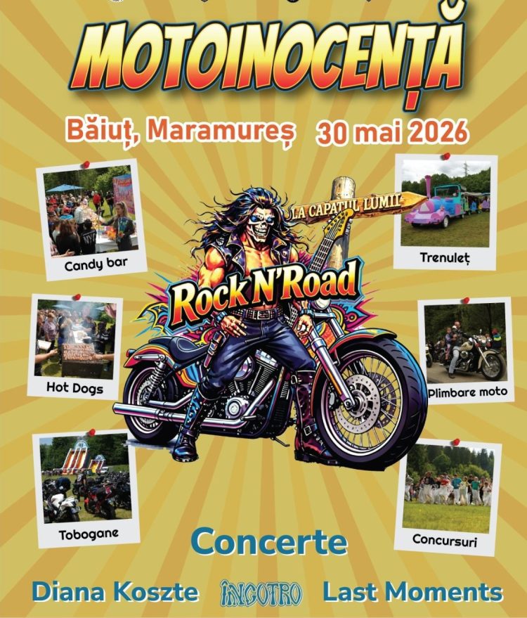 „Motoinocență” – Paradă moto, activități pentru copii și concerte rock de 1 Iunie la Băiuț