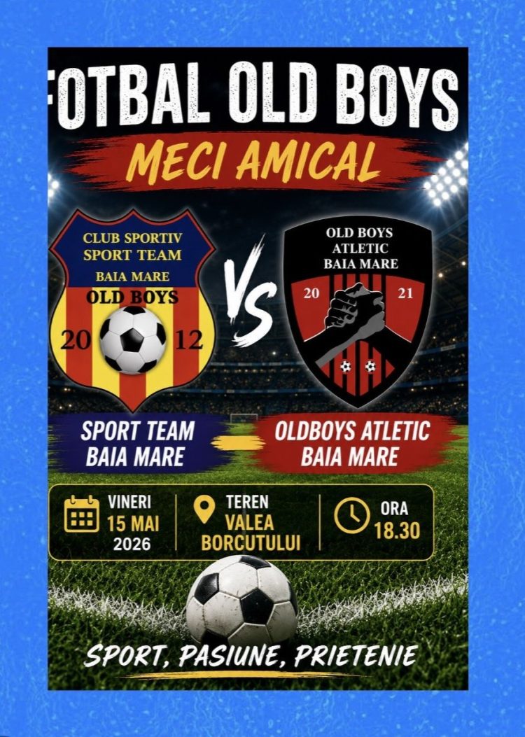 Meci amical de old boys la Valea Borcutului: Sport Team Baia Mare întâlnește Athletic Baia Mare