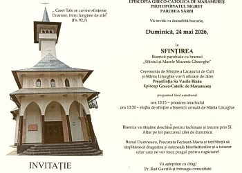 Sfințirea bisericii greco-catolice din Sârbi va avea loc pe 24 mai, în prezența PS Vasile Bizău