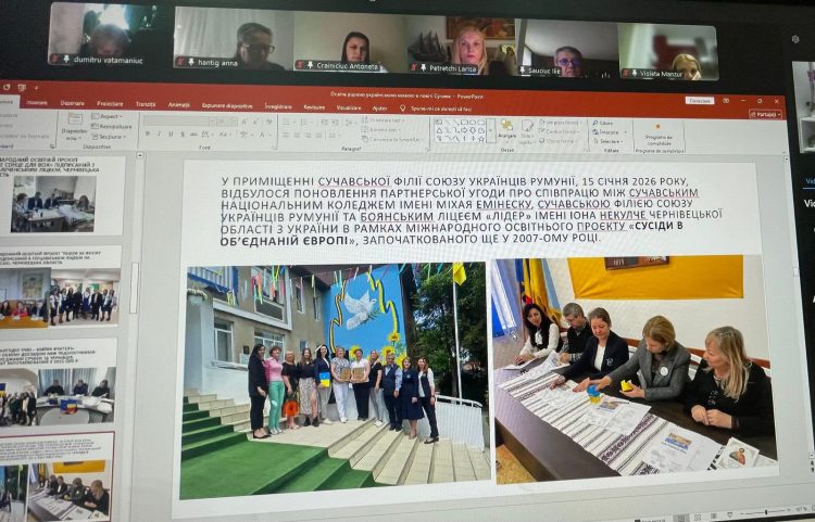 Modelul românesc de educație în limba ucraineană, prezentat într-un webinar internațional