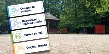 Robotică pentru copii de 1 Iunie în Parcul Mare din Baia Mare