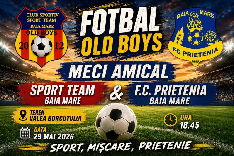 Meci amical de old boys pe terenul din Valea Borcutului