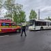 Accident rutier pe strada Horea din Baia Mare. Un autobuz Urbis și un autoturism, implicate în coliziune