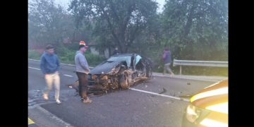 Accident grav pe DN 1C! Trafic blocat complet în Sălaj după impactul dintre un autoturism și un camion