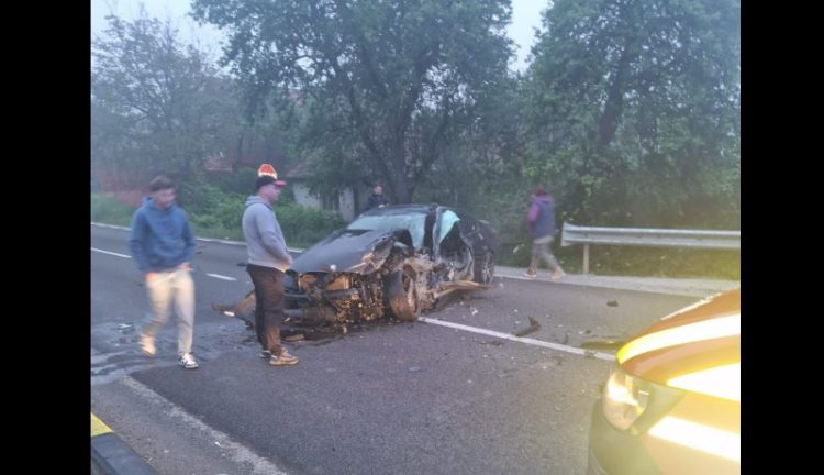 Accident grav pe DN 1C! Trafic blocat complet în Sălaj după impactul dintre un autoturism și un camion