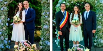 Gabriela Ardușătan și Marius Remes au spus „DA” – cununia civilă, primul pas spre cununia religioasă