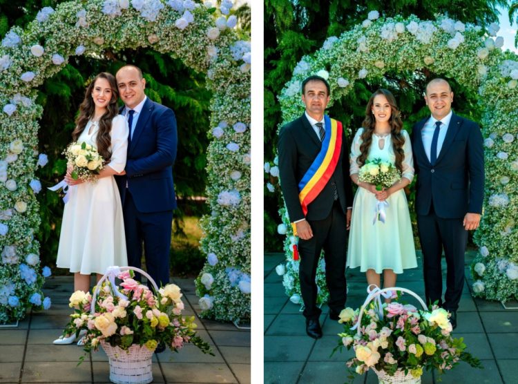 Gabriela Ardușătan și Marius Remes au spus „DA” – cununia civilă, primul pas spre cununia religioasă