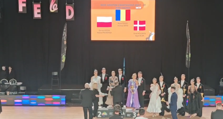Rareș Cojoc și Andreea Matei, patronii dansului sportiv mondial, au câștigat și Campionatul European