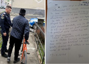 Scrisoare de mulțumire pentru polițiștii din Cavnic după recuperarea unei biciclete furate