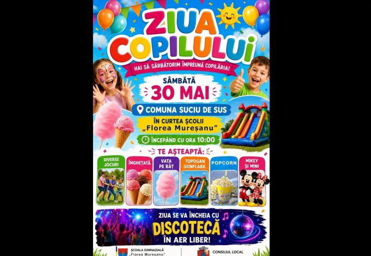 Ziua Copilului la Suciu de Sus – o zi de poveste pentru cei mici