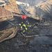 Incendiu cu risc major la Sarasău, autospeciale din trei județe intervin la fața locului