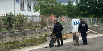 Acțiune a poliției cu sprijinul Grupei Canine în unități de învățământ din Sârbi și Ardusat