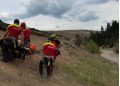 Motociclist accidentat pe un traseu din Runcu, recuperat de salvamontiști