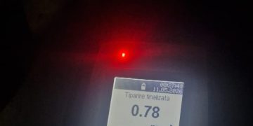 0,78 mg/l alcool pur în aerul expirat, tânăr oprit de polițiști în Baia Sprie