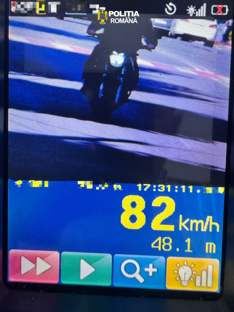 Urmărire în trafic în Baia Mare, motociclist prins după ce a fugit de polițiști