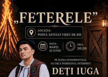 „Feterele” readuc la viață tradiția în Vișeu de Jos: seară de sărbătoare, cântec și foc de tabără
