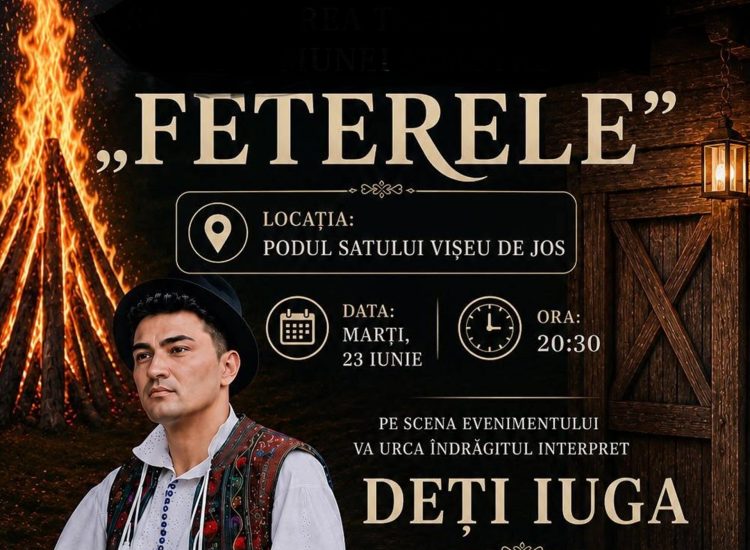 „Feterele” readuc la viață tradiția în Vișeu de Jos: seară de sărbătoare, cântec și foc de tabără