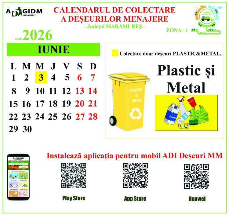 Informare privind colectarea deșeurilor de tip plastic și metal în Baia Mare și Baia Sprie