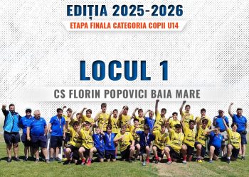 CS Florin Popovici Baia Mare, campioană la U14 în Circuitul Național de MiniRugby 2026