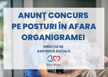Direcția de Asistență Socială Baia Mare angajează două îngrijitoare în cadrul proiectului „Sprijin pentru seniorii băimăreni”