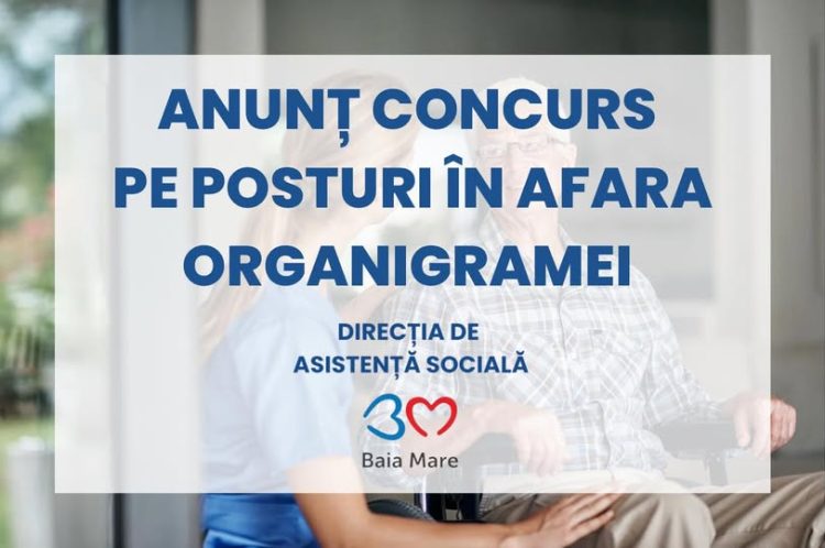 Direcția de Asistență Socială Baia Mare angajează două îngrijitoare în cadrul proiectului „Sprijin pentru seniorii băimăreni”