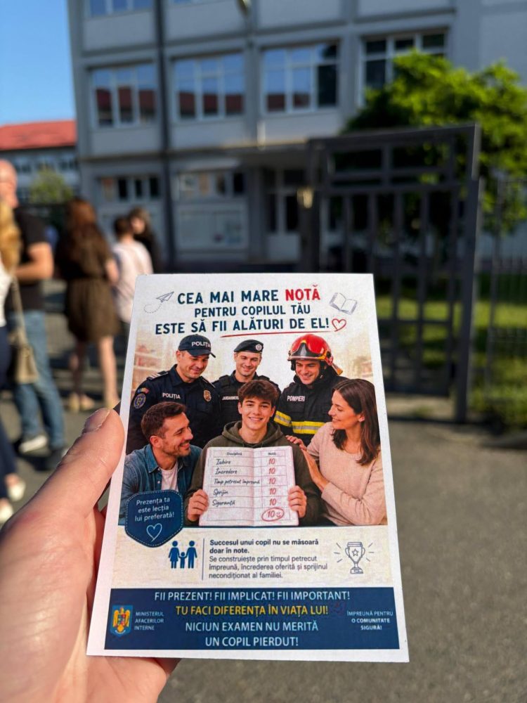 Jandarmii, polițiștii și pompierii din Maramureș, alături de elevi în perioada examenelor