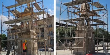 Statuia Minerului, un simbol al Băii Mari, va fi readus la strălucirea de odinioară