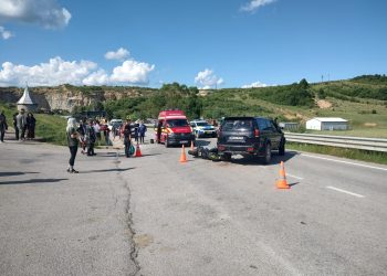 Accident rutier pe DJ 109F, în zona Ponorâta. Un motociclist a fost rănit