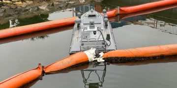 Dronă navală explodată în Portul Constanța: Kievul susține că a fost afectată de bruiaj rusesc