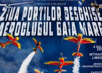 Ziua Porților Deschise la Aerodromul Baia Mare: show aviatic, mașini retro și distracție pentru întreaga familie