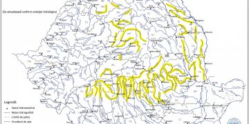 Ploile anunțate de meteorologi aduc risc de inundații în Maramureș
