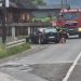Accident în Vișeu de Sus – O șoferiță a intrat cu mașina într-un gard și a ajuns la spital