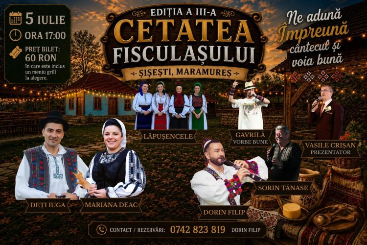 Muzică, voie bună și tradiții maramureșene la Cetatea Fisculașului