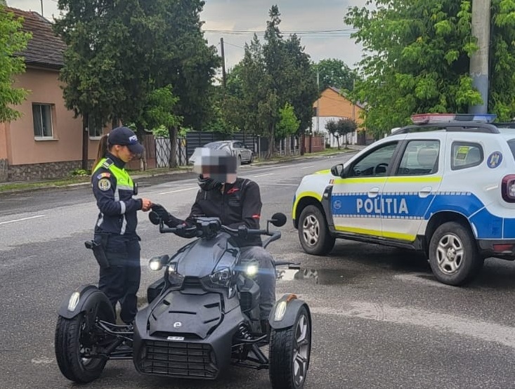 Polițiști, jandarmi și polițiști de frontieră, împreună într-o acțiune pentru siguranța rutieră la Sighetu Marmației