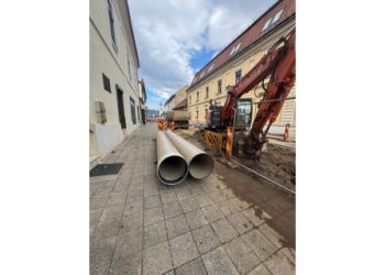 Lucrări de reabilitare a rețelei de canalizare pe strada Vasile Lucaciu din Baia Mare