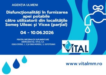 AGENȚIA ULMENI – Disfuncționalități în furnizarea apei potabile în localitățile Someș Uileac și Vicea (parțial)