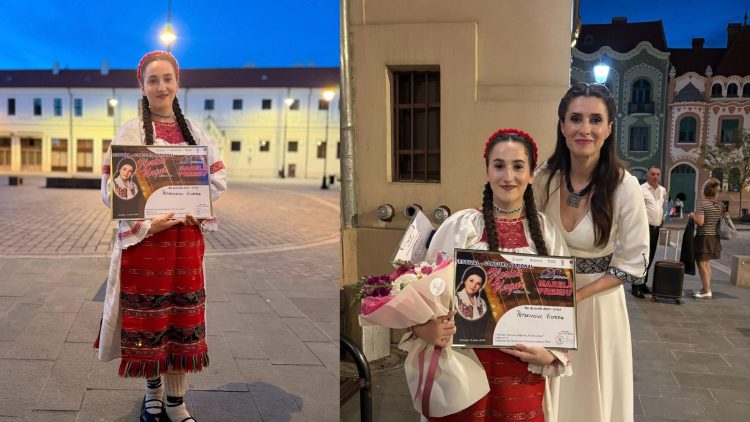 Victoria Petrenciuc a câștigat Marele Premiu la Festivalul-Concurs Național „Florica Ungur”, ediția a V-a
